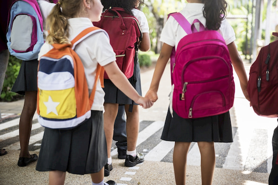 students on a Las Vegas school field trip