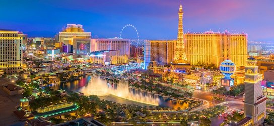 aerial view of the Las Vegas Strip