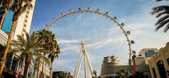 street view of the High Roller ferris wheel at the LINQ